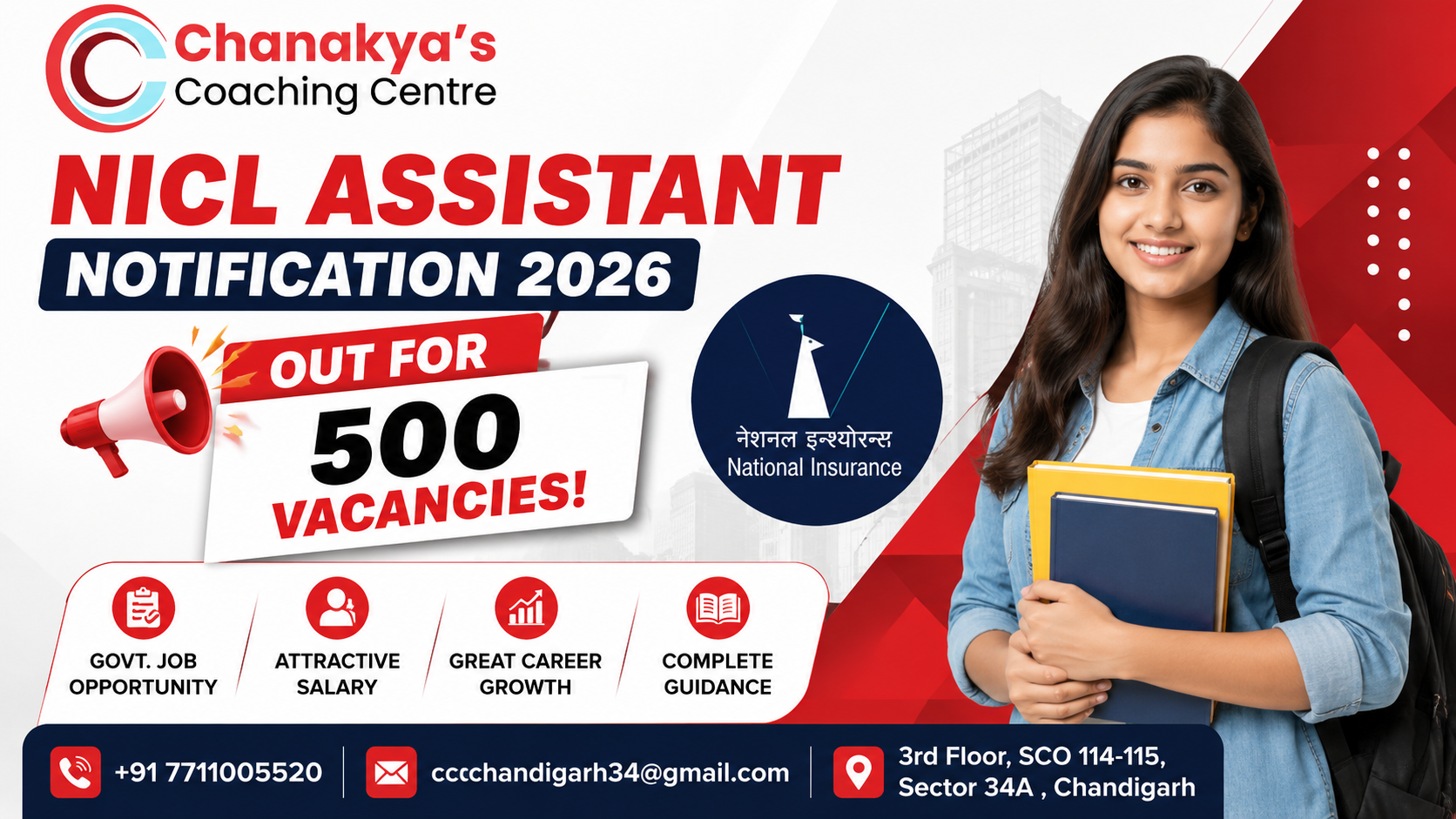 NICL Assistant Notification 2026 Out for 500 Vacancies: Recruitment, Eligibility, Salary and Syllabus