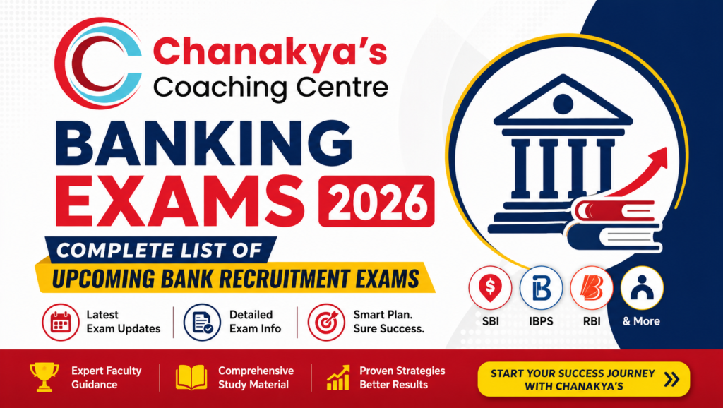 Banking Exams 2026: Complete List of Upcoming Bank Recruitment Exams : Chanakya's Coaching Centre
