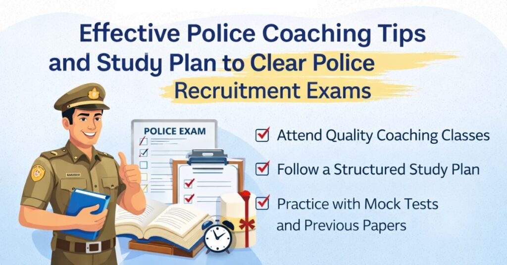 Effective Police Coaching Tips and Study Plan to Clear Police Recruitment Exams