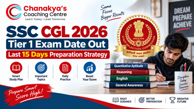 SSC CGL 2026 Tier 1 Exam Date Out Last 15 Days Preparation Strategy